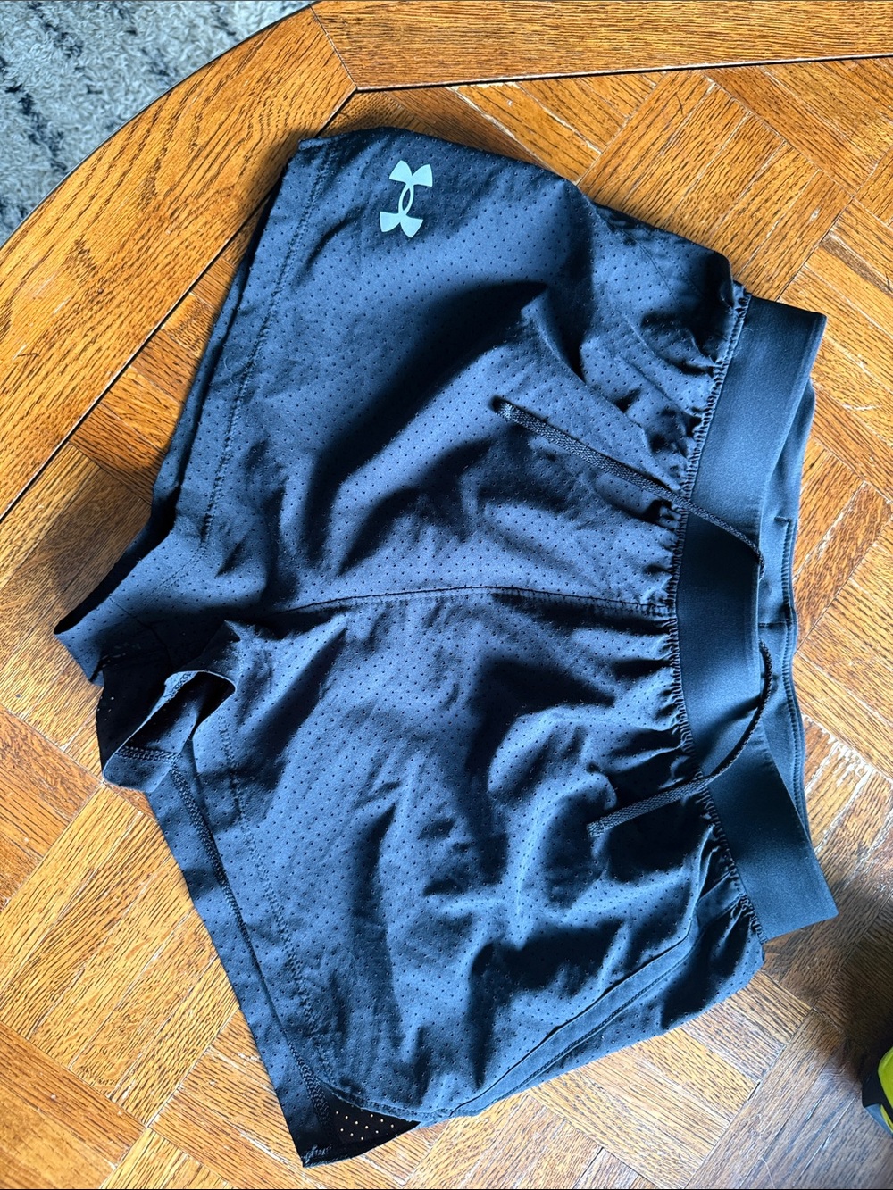 Under Armour men’s 2” Black Running Shorts